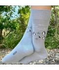 60% Fine Merino Wool Health Sock | Penguin | Silver Grey